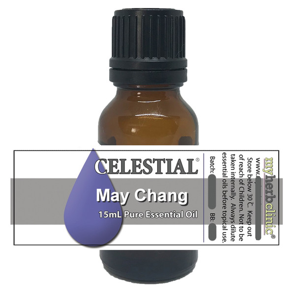 CELESTIAL ® LITSEA CUBEBA ~ MAY CHANG NATURAL ESSENTIAL OIL ~ WELL BEING